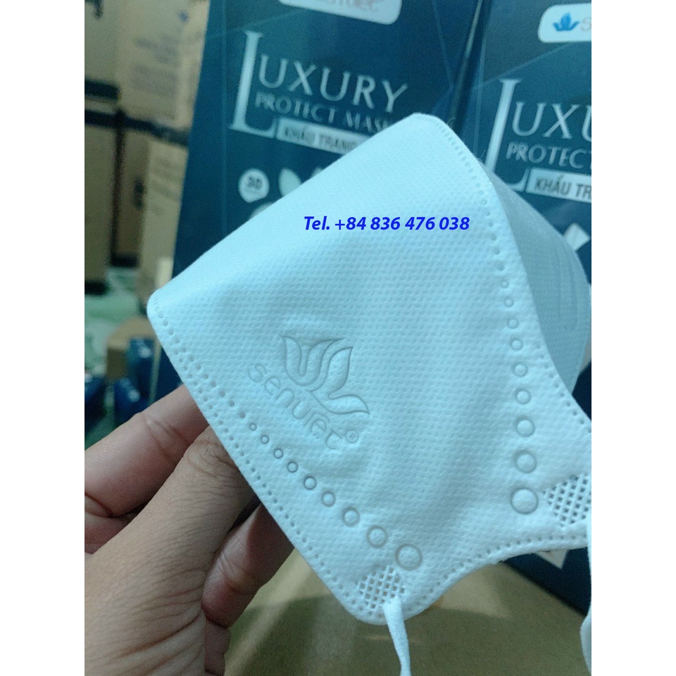 Khẩu trang y tế 4 lớp KF 94 SEN VIỆT kháng khuẩn cao cấp - 4D LUXURY PROTECT MASK SEN VIET