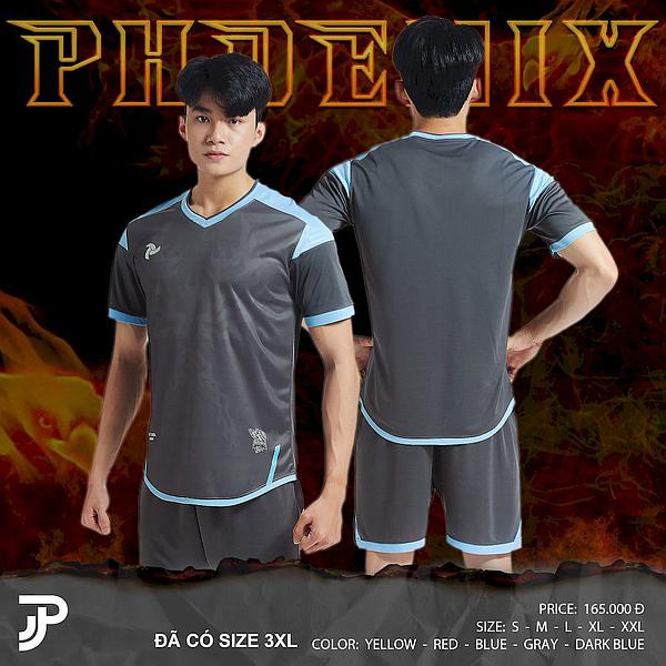 Quần áo bóng đá không logo RIKI Airmaxx Rock vải mè, co giãn 4 chiều, thoáng khí