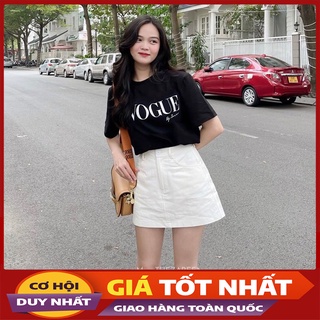 Sét Áo Phông Vogue Kèm Chân Váy Ngắn Dáng Chữ A M0623-Violet