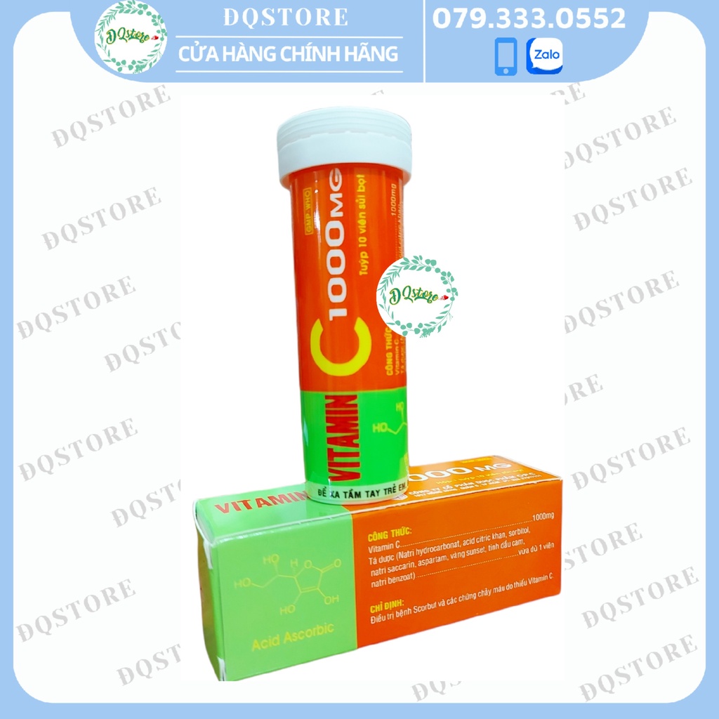 Viên sủi bổ sung Vitamin C OPC 1000 mg - hộp 10 viên