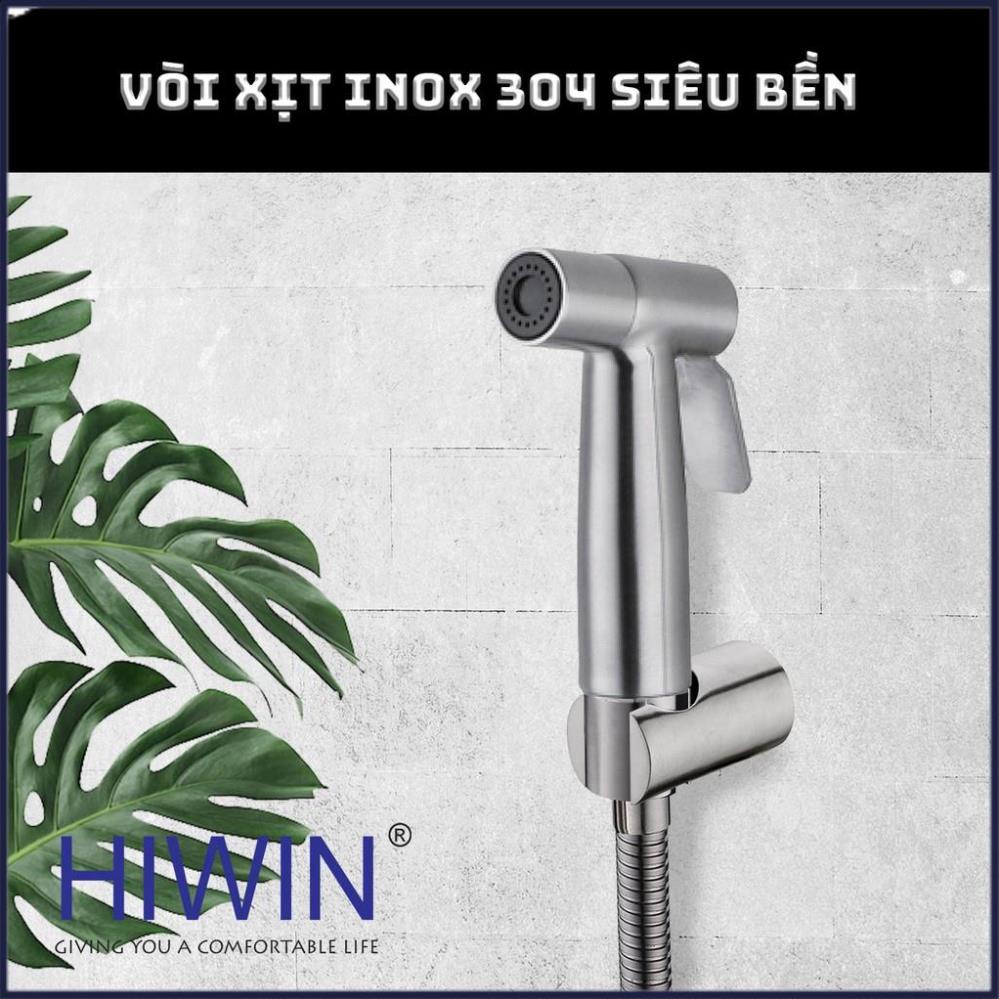 Bộ vòi xịt vệ sinh đa năng chất liệu inox 304 mặt xước mờ HIWIN PJF-2016