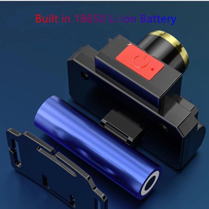 Đèn LED Đội Đầu XPE+COB Mini Sạc USB 1200Ma 18650 Dùng Cho Cắm Trại Ngoài Trời