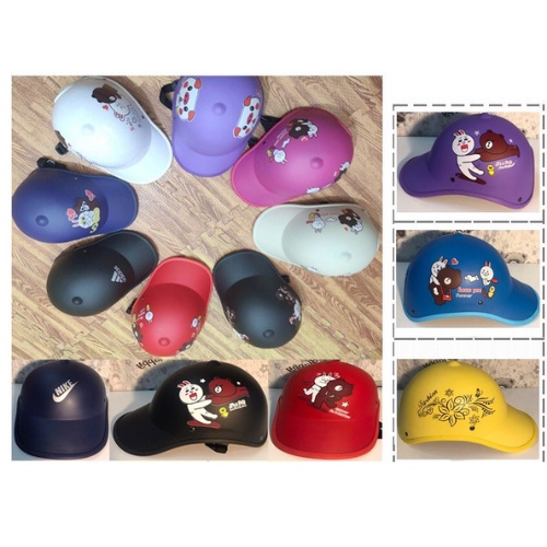 Mũ Bảo Hiểm Lưỡi Trai Thời Trang Nam Nữ Sọc Kẻ ❤️freeship❤️ Mũ Gọn Nhẹ Phong Cách