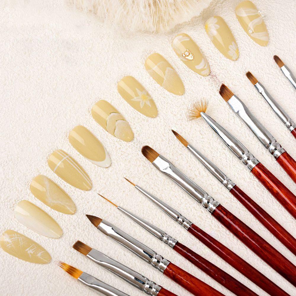 OCEANMAP Bộ Bút Gỗ Vẽ Trang Trí Móng Tay Chuyên Nghiệp