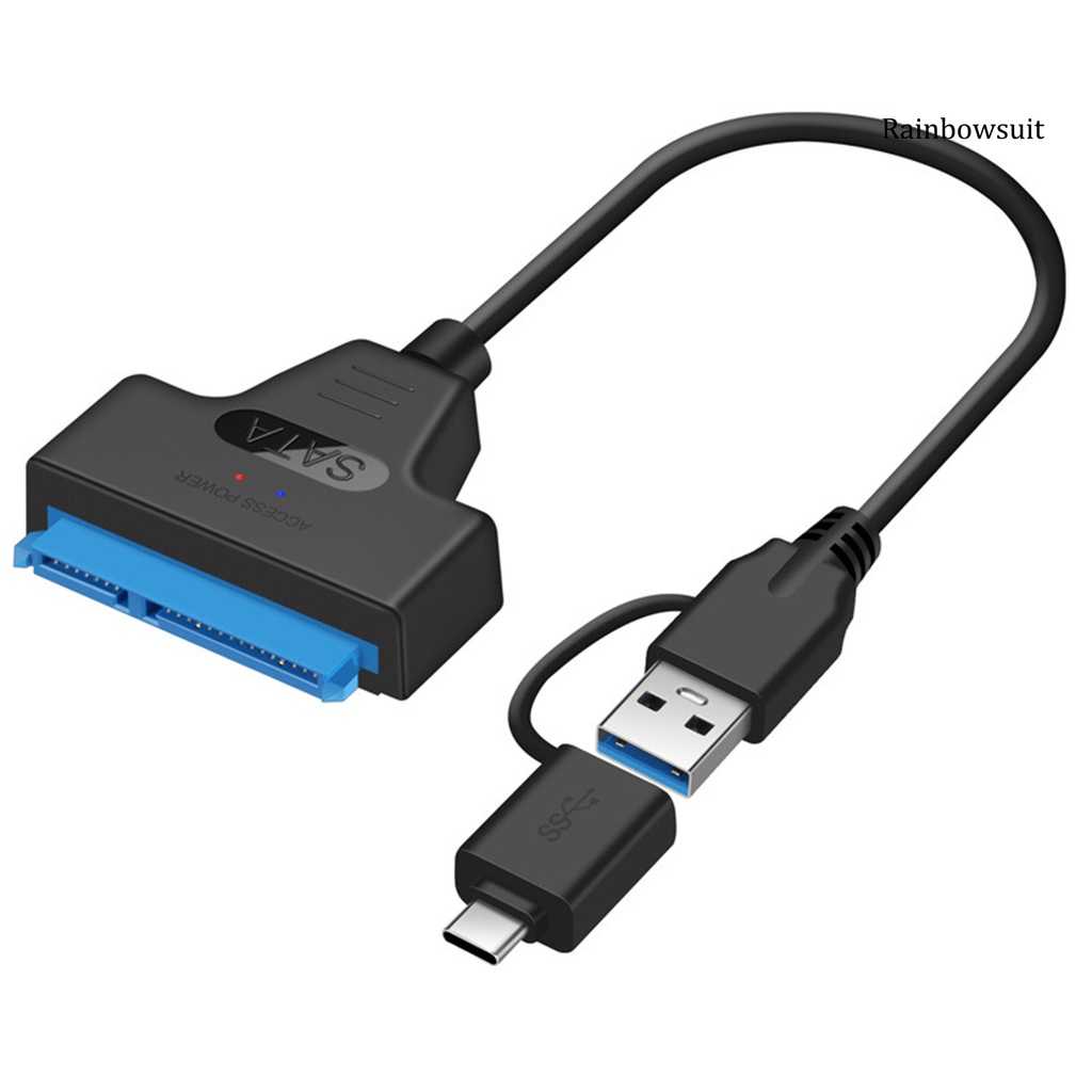 Cáp Chuyển Đổi Ổ Cứng Di Động 2 Trong 1 Type-C Usb 3.1 Sang Sata 20 / 50cm | BigBuy360 - bigbuy360.vn