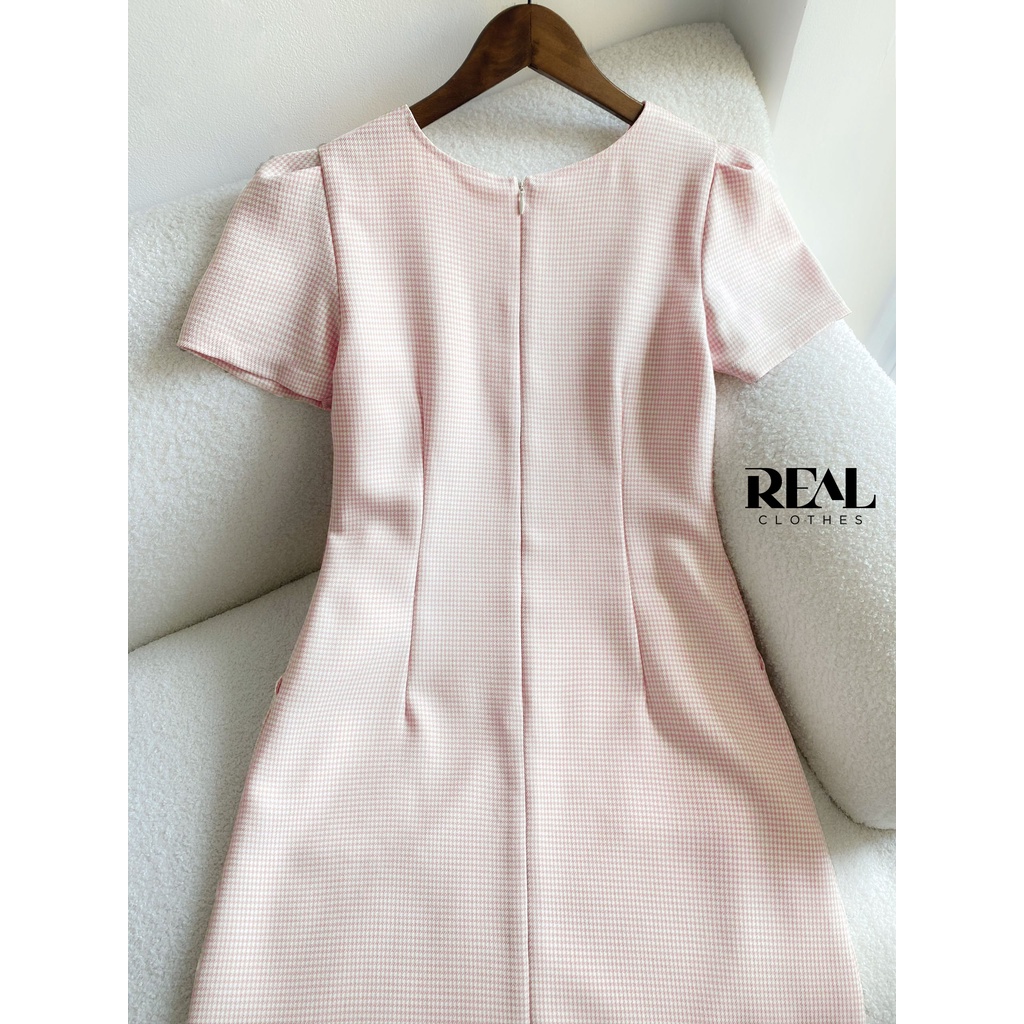 Đầm katie zigzag cam_REAL