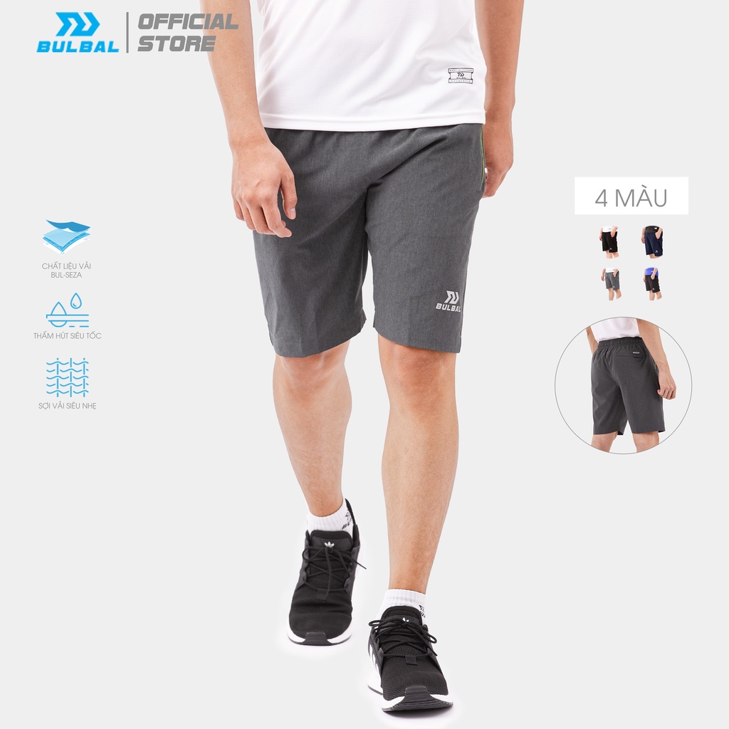 Quần short thể thao Bulbal Waso 4 cao cấp, chất vải Bul-Seza co giãn 4 chiều chống nhăn hiệu quả, kiểu dáng thể thao