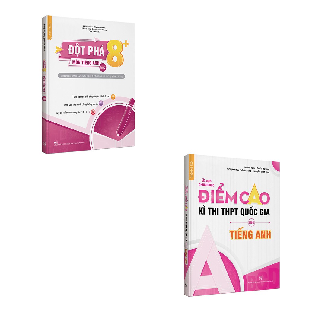 Sách - Combo Đột phá8+ - Chinh phục điểm cao thi THPT Quốc gia môn Tiếng Anh - Tập 2