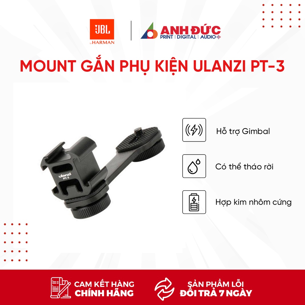 Mount gắn phụ kiện Ulanzi PT-3 cho Gimbal
