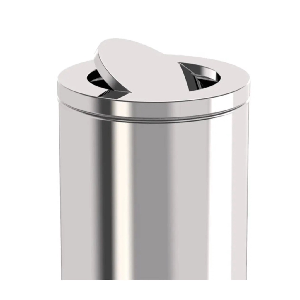 THÙNG RÁC INOX NẮP LẬT XOAY