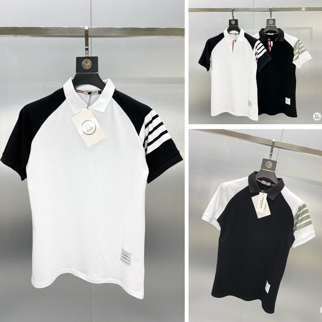 Áo Polo Nam Thom Browne Hot 2022  Chất Vải Cottn Cao Cấp 2 MÀu Phong CÁch Thể Thao - MÃ  3socphoivai - Hd SHop