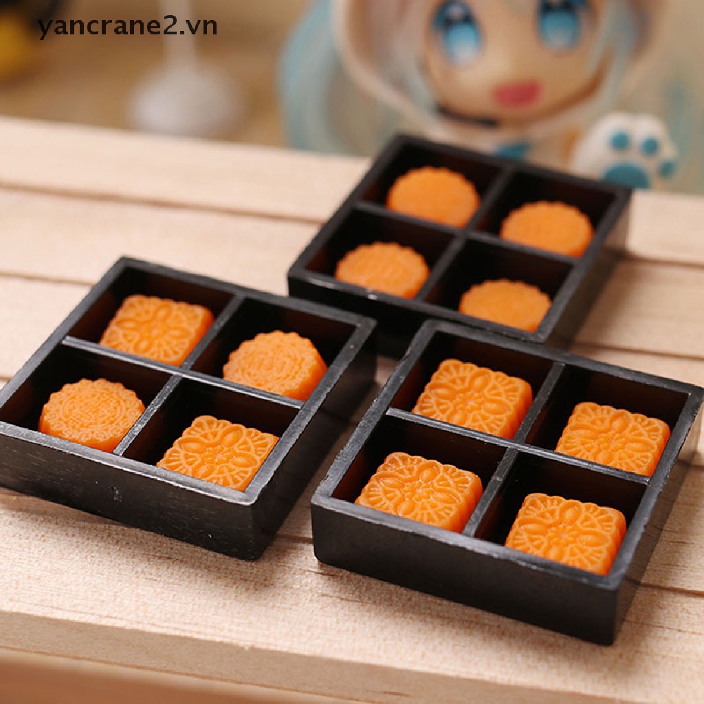 1 Bộ Bánh Trung Thu mini Tỉ Lệ 1: 12 Dành Cho Búp Bê