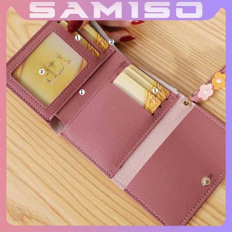 Ví nữ ngắn đẹp cầm tay mini nhỏ gọn bỏ túi nhiều ngăn dễ thương NG34 | BigBuy360 - bigbuy360.vn