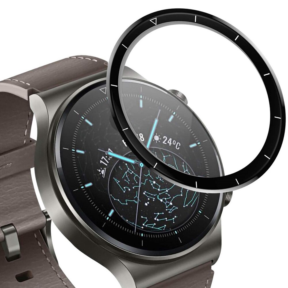 Kính Cường Lực Viền Cong 3d Bảo Vệ Màn Hình Đồng Hồ Huawei Watch Gt 2 Pro Gt2 Ốp