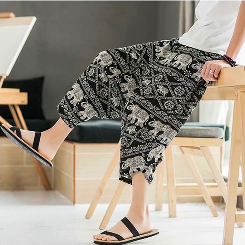 Quần Lửng In Họa Tiết Con Voi Thời Trang Dành Cho Nam | BigBuy360 - bigbuy360.vn