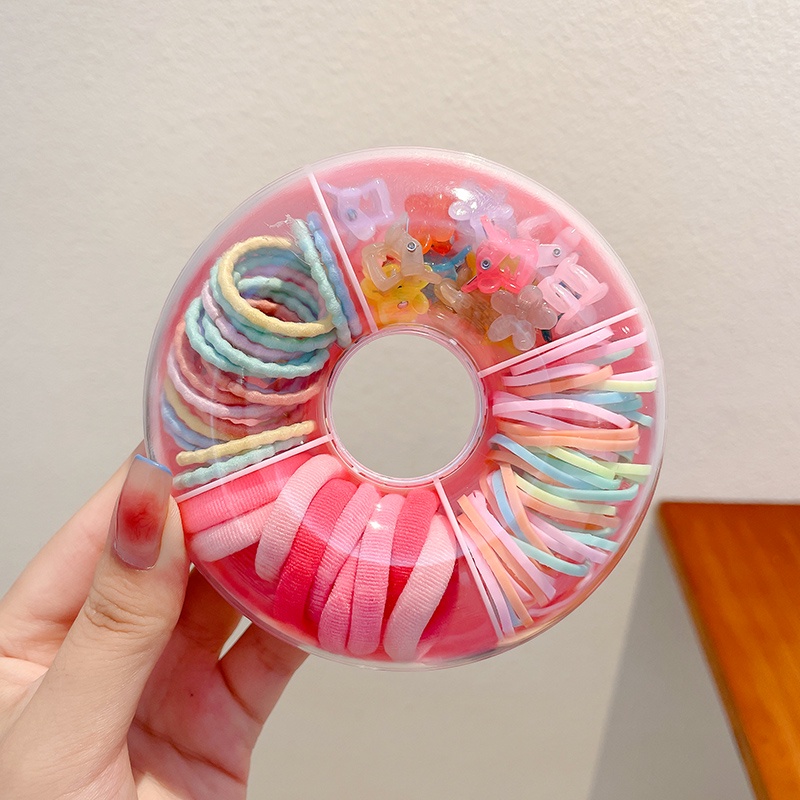 Dây Buộc Tóc Cao Su Co Giãn Tốt Màu Kẹo Ngọt Dành Cho Bé Gái