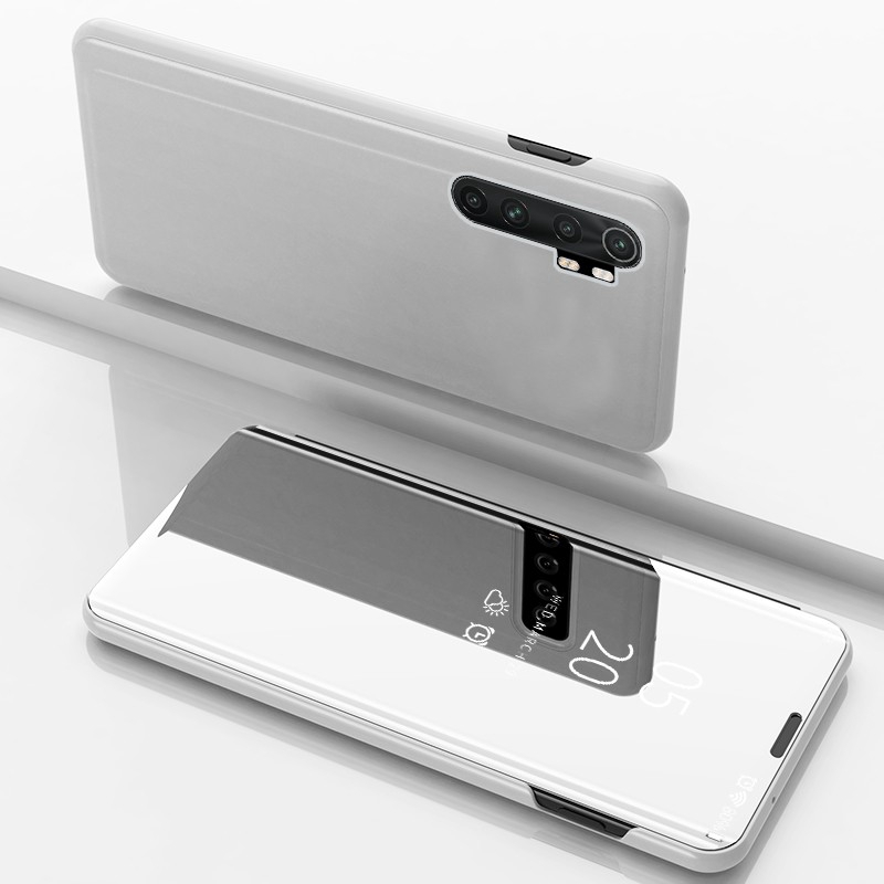 Xiaomi MI Note 10 Lite 10Lite Mirror Case Xiaomi Note10 Lite Hard Case Cover XIAOMI Note10Lite MINote10Lite Stand Smart Mirror Flip Leather Case XIAOMINote10Lite Back Case Casing