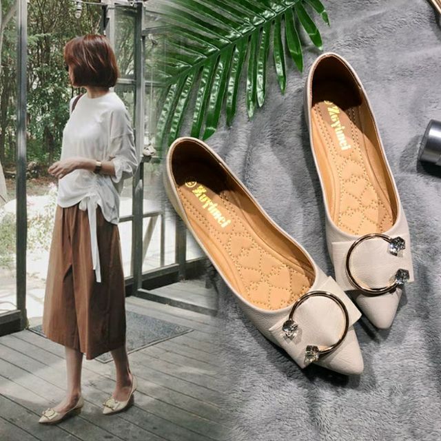 Giày big size nữ 40 - 44 giày búp bê big size giá rẻ