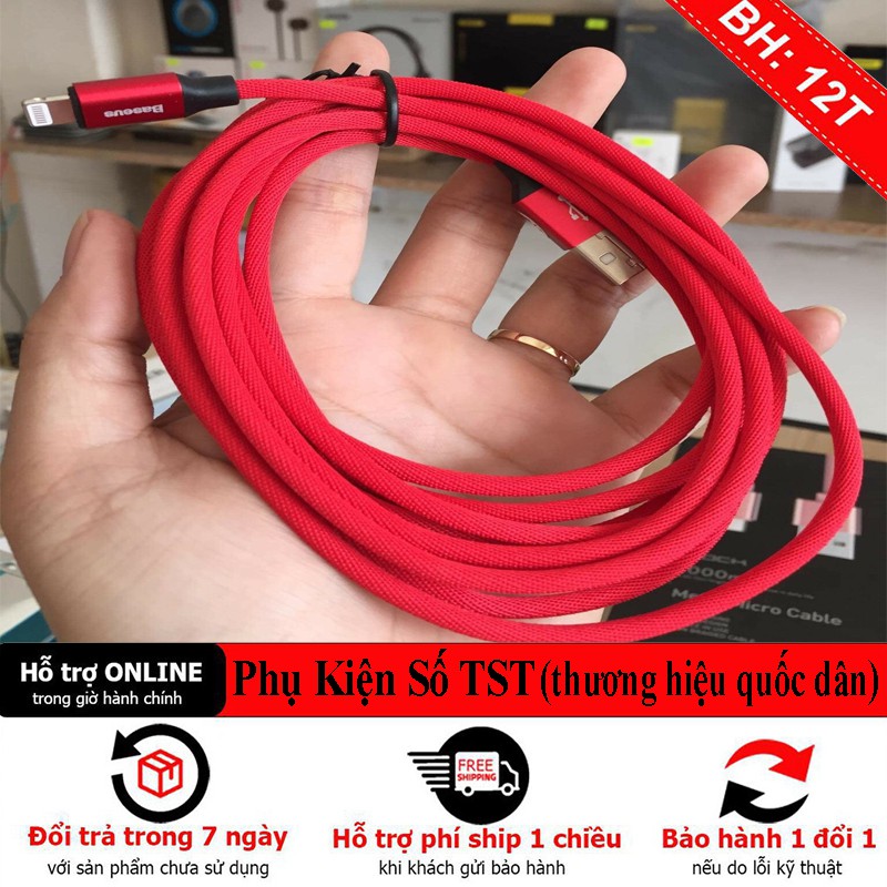 Cáp sạc BASEUS CALYW-C Lightning 3M Yiven (Chính hãng )