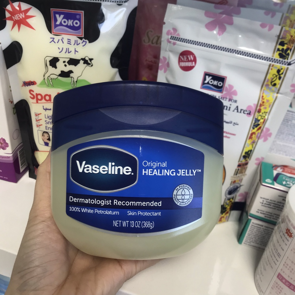 Sáp dưỡng ẩm VASELINE Original Protection Jelly 368g (Hũ Mỡ loại lớn truyền thốngngười lớn/em bé)