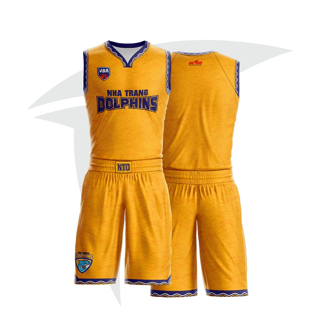 Bộ Quần Áo Bóng rổ Jersey Nha Trang Dolphins VBA 2021