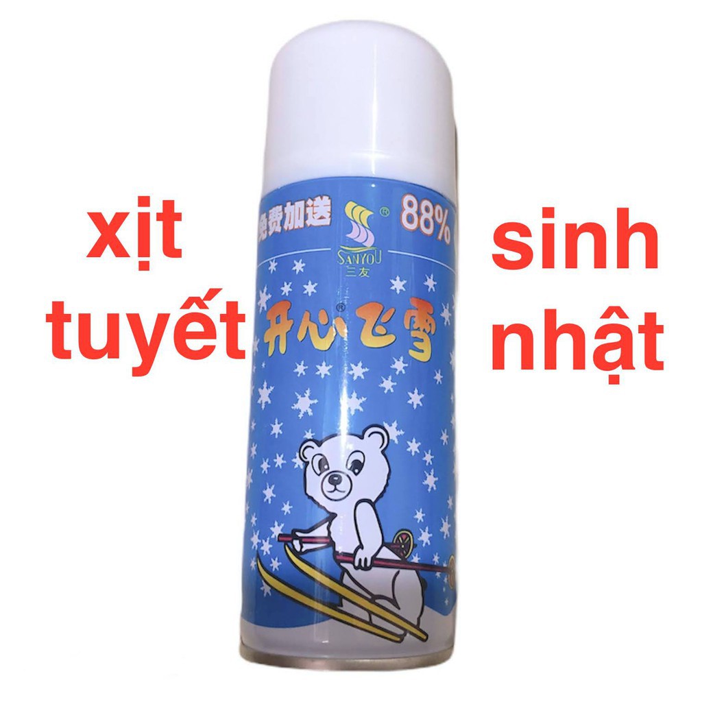 (SALE 3 NGÀY) BÌNH XỊT TUYẾT SINH NHẬT, NOEL, VUI NHỘN (HÀNG MỚI)