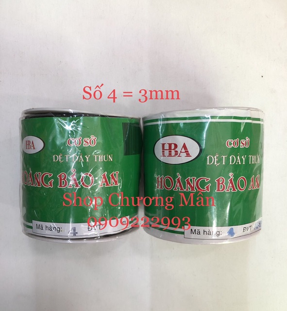 1 Ống 100M Thun Luồn Quần Áo 0.3F-1F Trắng Giá Sỉ