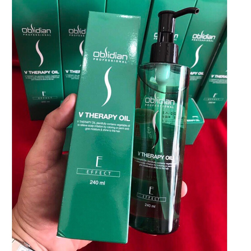 Tinh dầu dưỡng tóc, phục hồi tóc hư tổn Obsidian V Theraphy Oil 240ml Hàn Quốc