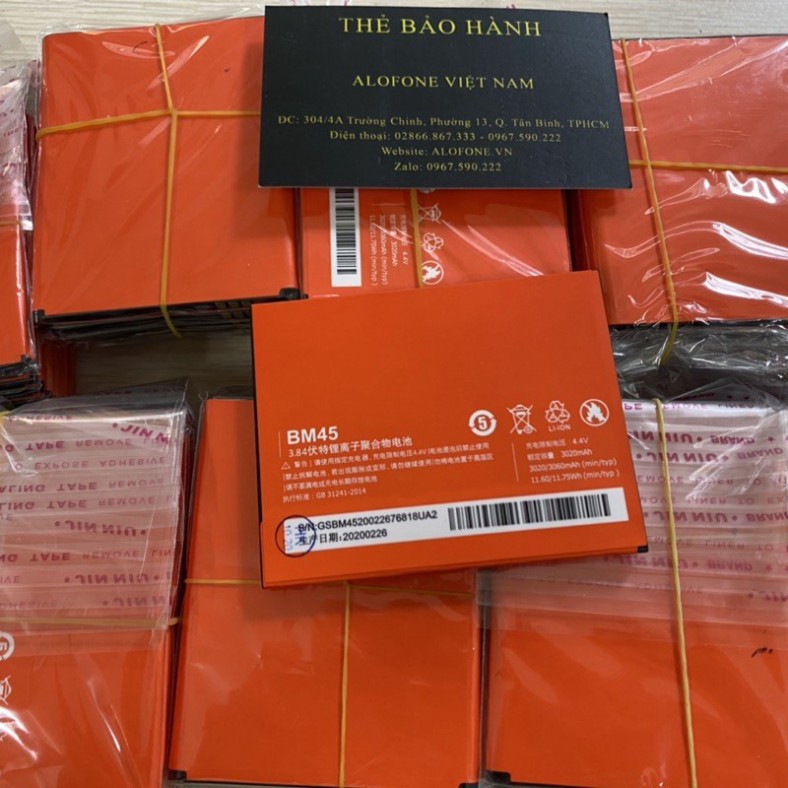 Pin Xiaomi Redmi Note 2 Mã BM45 3020MAH
