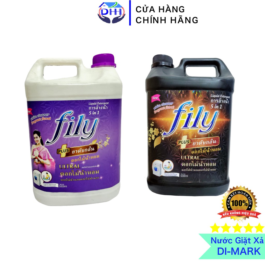 Nước Giặt Xả công nghệ Thái Lan 5in1 Lưu hương Thơm comfor thơm lâu suốt 24h FILY