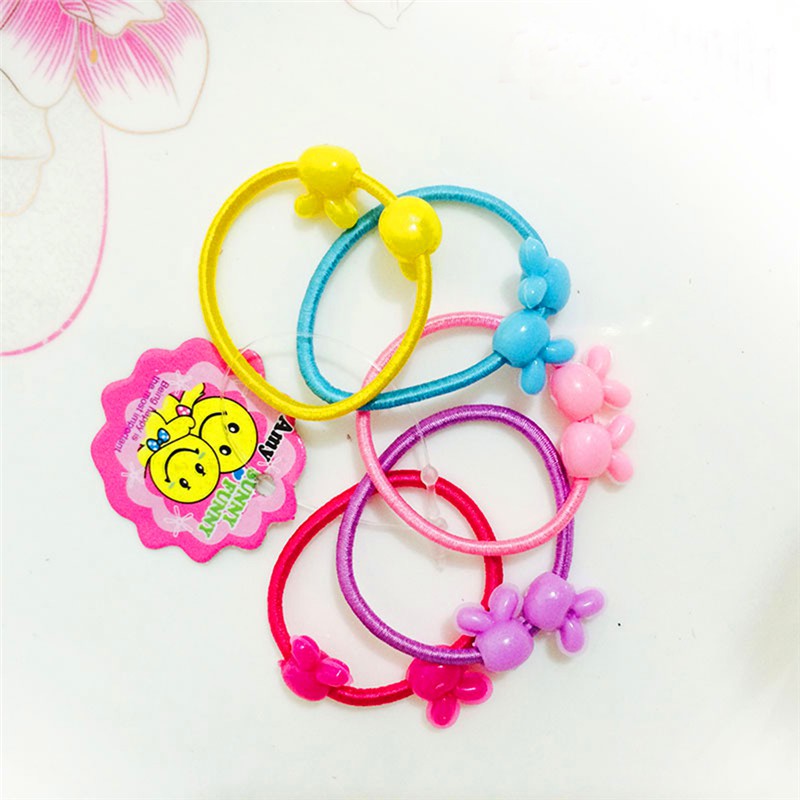 Thun Cột Tóc Đính Hạt Hoạt Hình Dễ Thương Cho Bé