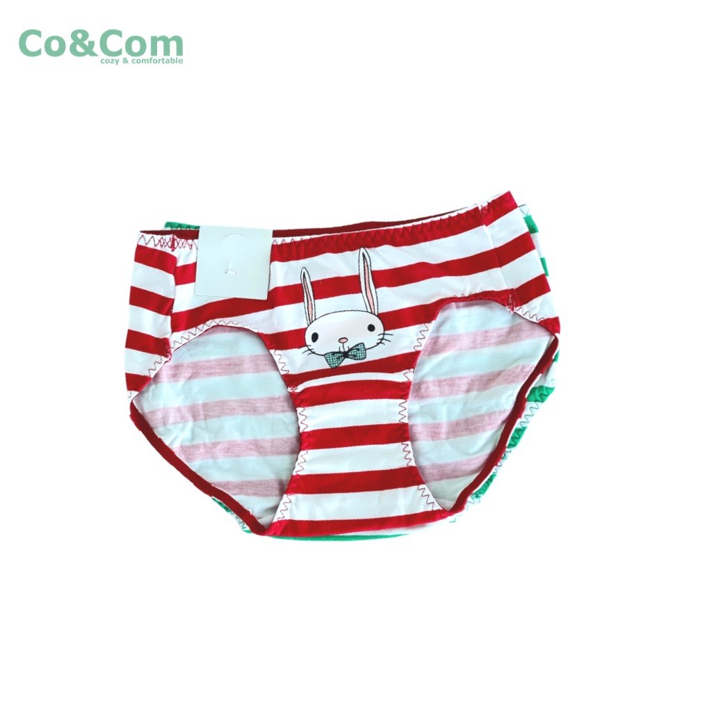 Set 2 Quần Chip Bé Gái 15-25 Kg Co&amp;Com CV3172 Cotton Dáng Vát Cạp Chun Mềm Thoải Mái