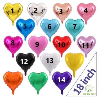 Bóng bay ngôi sao trái tim size 18 inch (40x40cm)