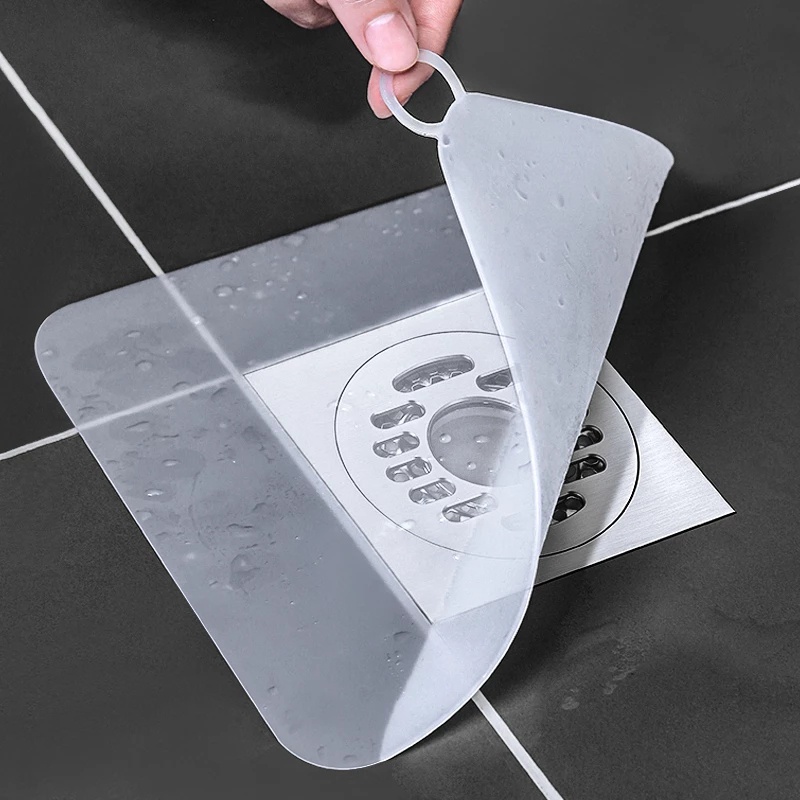Miếng silicon dày 15x15cm đậy lỗ thoát nước chống côn trùng tiện dụng cho bồn rửa nhà bếp / phòng tắm