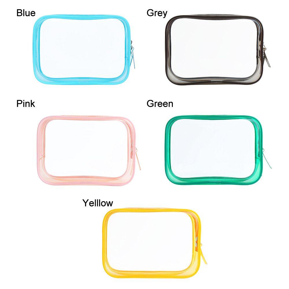 Set 2 Túi Đựng Mỹ Phẩm Bằng Nhựa PVC Trong Suốt Chống Thấm Nước MIHAN1