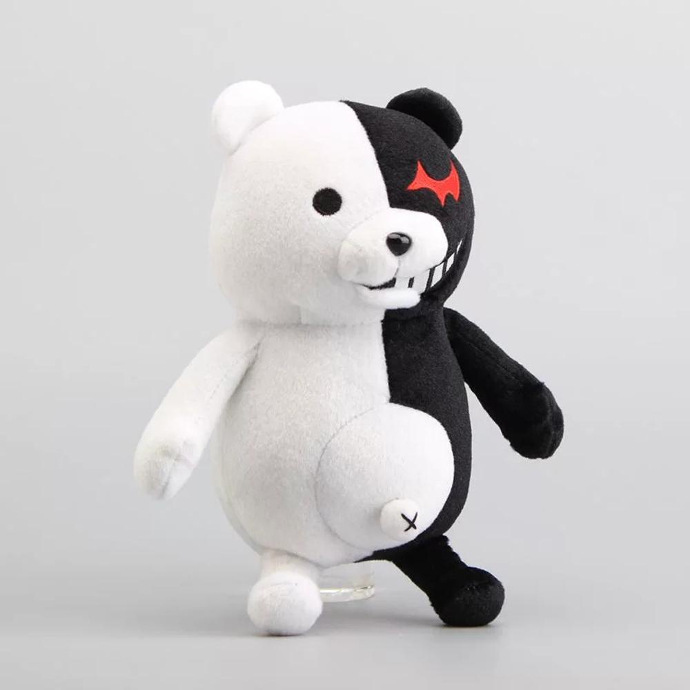 Dyruidoj Dangan Ronpa Đồ Chơi Búp Bê Nhồi Bông Hình Gấu Bông Màu Trắng Đen Mềm Mại