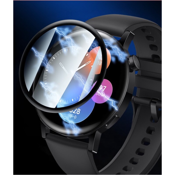 Set 2 miếng dán bảo vệ màn hình đồng hồ thông minh chống trầy xước thích hợp cho Huawei Watch GT 3 42mm 46mm