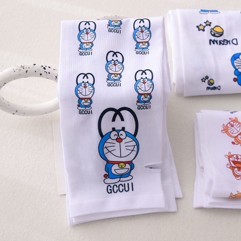 Ống Găng Tay Chống Nắng Co Giãn Tốt Hình Doraemon Dễ Thương