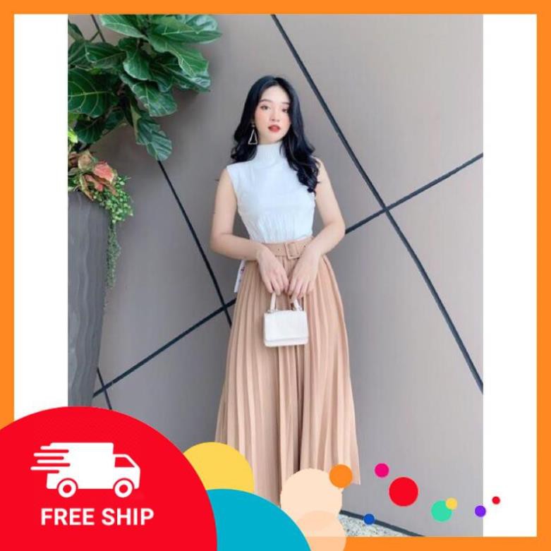 CHÂN VÁY XẾP LI DÁNG DÀI ,🌻 KÈM ĐAI ❤️ FREESHI lên cung trăng ạ ❤️Cam kết về chất lượng sản phẩm, 💯%hàng quảng châu