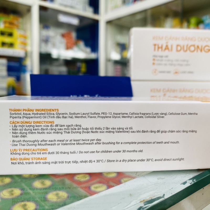 ✅ [Chính Hãng] Kem Đánh Răng Dược Liệu THÁI DƯƠNG , Phù hợp với Nhiệt Miệng, Hôi miệng, Viêm lợi, Răng nhạy cảm