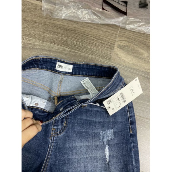 Quần short jean nữ cắt gấu ZR chất jean co giãn-hàng xuất