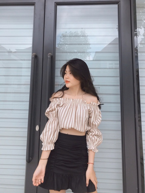 Áo bẹt vai kime