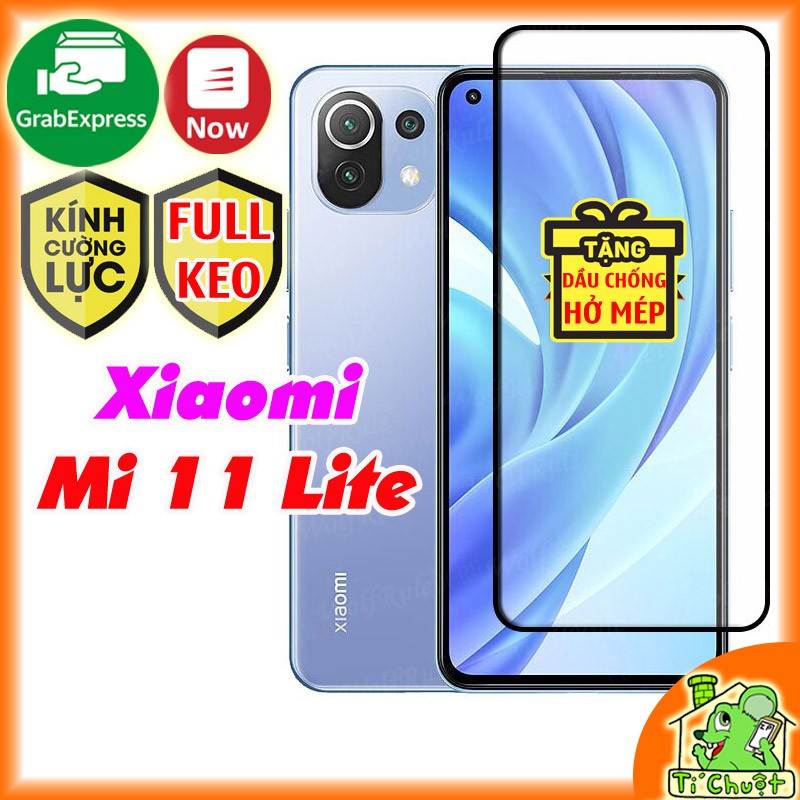 [FULL KEO][Ảnh Thật] Kính CL Xiaomi Mi 11 Lite Cường Lực FULL Màn