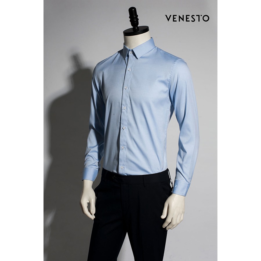 Sơ mi xanh nhạt Venesto