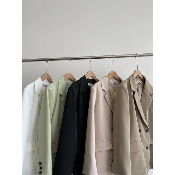 Áo Blazer fom rộng Boilling 4 cúc hàng QCCC