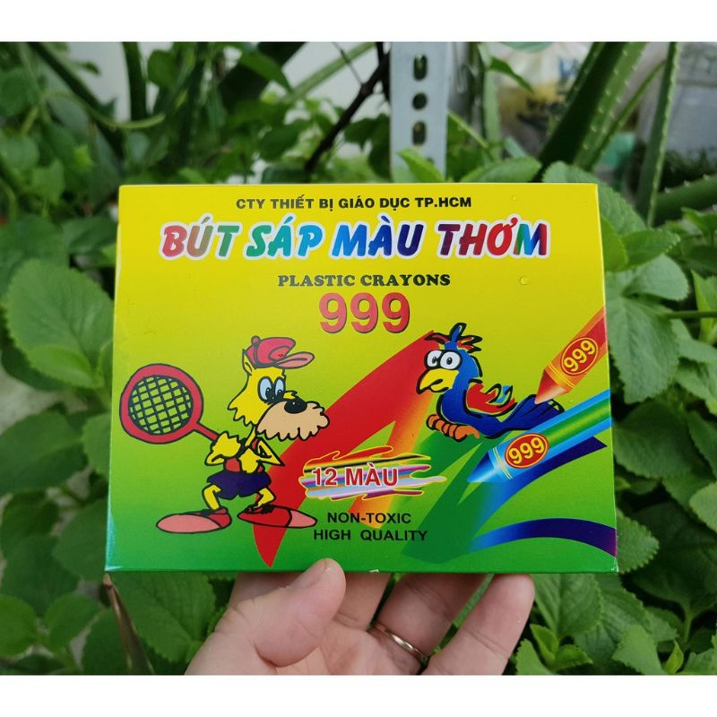 Bộ 12 bút sáp màu thơm cho bé tô màu