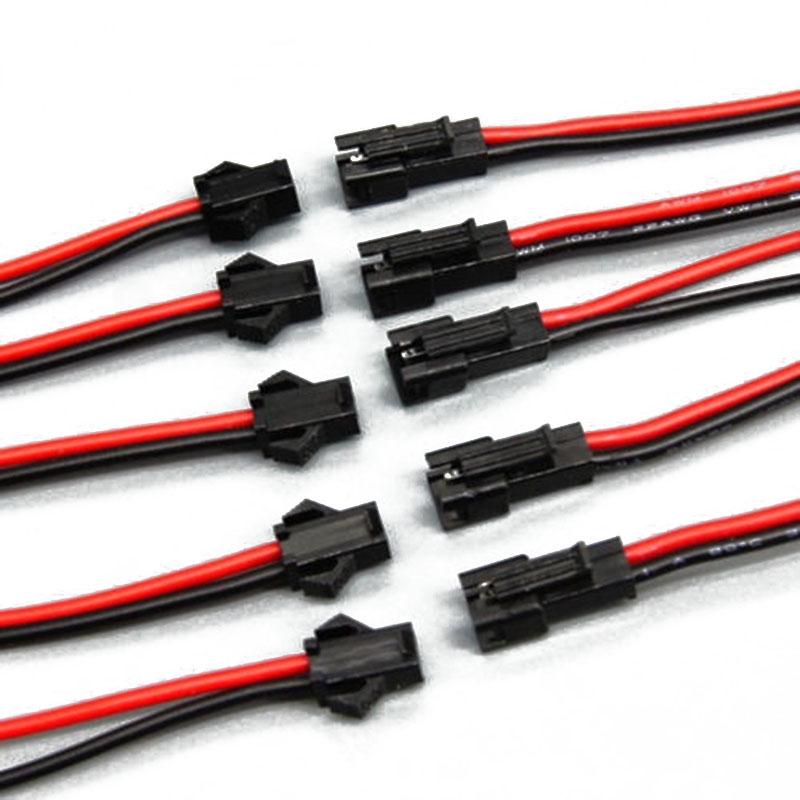 Bộ 10 dây cáp nối chuyên dụng 2.54mm SM 2 chốt 2P PVC 24AWG chất lượng cao