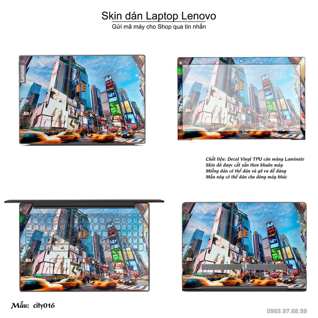 Skin dán Laptop Lenovo in hình thành phố _nhiều mẫu 3 (inbox mã máy cho Shop)