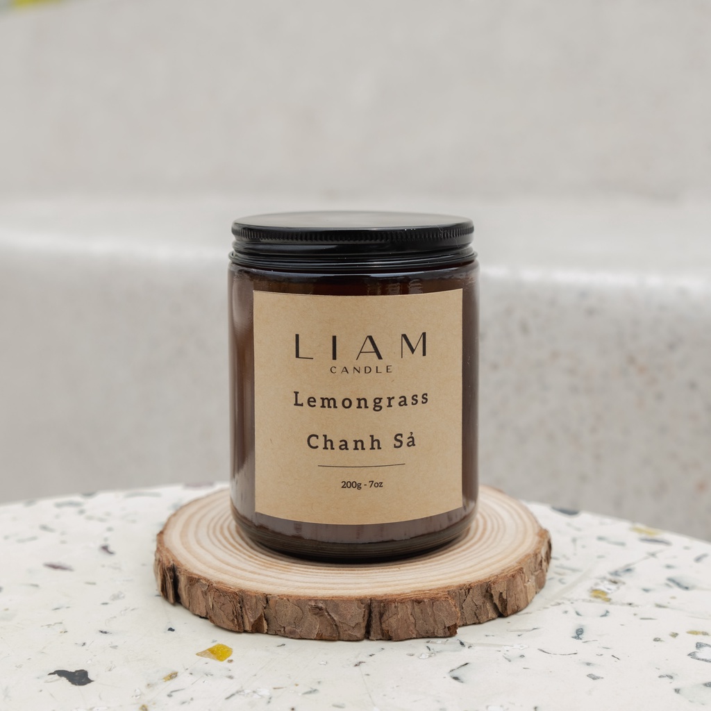 Nến Thơm Liam Candle Lemongrass Hương Chanh Sả Tạo Cảm Giác Tươi Mát Và Sảng Khoái