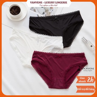 Quần Lót Chất Thun Lạnh Mềm Mát Viền Ren Co Giãn Nhiều Q047